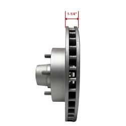 Leed Brakes - Leed Brakes RK6002X Rotor & Pad Kit w/MaxGrip Cross Drilled & Slotted Rotors - Image 2