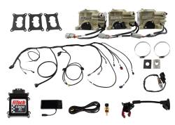 FiTech Fuel Injection - FiTech 39610 Go EFI 3x2 Tri Power 600 HP Classic Gold EFI System - Image 1