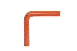 HPS Performance - HPS HTSEC90-050-HOT 4-Ply High Temp 90-DEG Silicone Elbow Coupler .5" ID Orange - Image 1