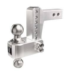 BulletProof Hitches - Bulletproof Hitches AL204S Aluminum 4" Drop/Rise Hitch 2" Shank w/SS Dual Ball - Image 2