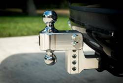 BulletProof Hitches - Bulletproof Hitches AL202S Aluminum 2" Drop/Rise Hitch 2" Shank w/SS Dual Ball - Image 3