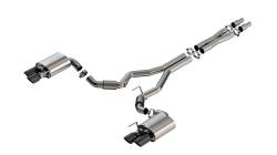 Borla - Borla 140962BC S-Type Cat-Back Exhaust Dual Split Rear Exit 24-26 Mustang GT 5.0 - Image 1
