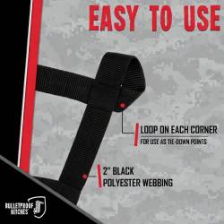 BulletProof Hitches - BulletProof Hitches BPCARGONETBLK Black Cargo Net - Image 6