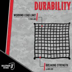BulletProof Hitches - BulletProof Hitches BPCARGONETBLK Black Cargo Net - Image 7