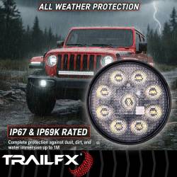 TrailFX - TrailFX 4RNDWLAMF1 4 Inch Round LED Utility Light - Image 2