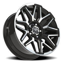Vision Wheel - Vision Wheel 305-2985GBMFL12 305 Rekluse 20x9 5x5.5 12mm Gloss Black/Machined - Image 1