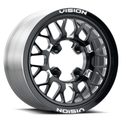 Vision Wheel - Vision Wheel 346 Storm 15x7 4x156 38mm Gloss Black/Milled 346-157156BMS54 - Image 1