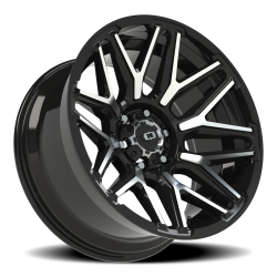 Vision Wheel - Vision Wheel 305-20083GBMF-25 305 Rekluse 20x10 6x5.5 -25mm Black/Machined - Image 1