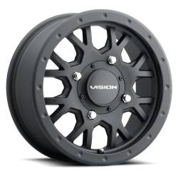 Vision Wheel - Vision Wheel GV8BL156110SB48NCC GV8 Invader 15x6 4x110 38mm Satin Black - Image 1