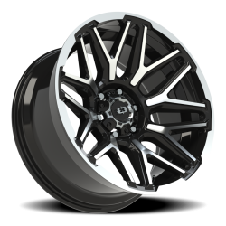 Vision Wheel - Vision Wheel 305-20083GBMFL-25 305 Rekluse 20x10 6x5.5 -25mm Black/Machined - Image 1