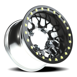 Vision Wheel - Vision Wheel 346BL151156BMS55 346 Storm 15x10 4x156 0mm Gloss Black/Milled - Image 1