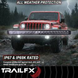 TrailFX - TrailFX 20SRBKCM 20" Single Row LED Light Bar 21 LEDs 5W Clear - Image 2