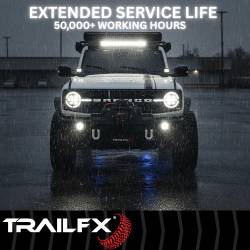 TrailFX - TrailFX 20DRCM 20" Double Row LED Light Bar 40 LEDs 3W Clear - Image 2