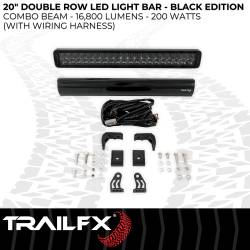 TrailFX - TrailFX 20DRBKCM 20" Double Row LED Light Bar 40 LEDs 5W Clear - Image 2