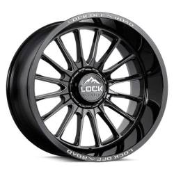 Lock Off-Road - Lock Off-Road LE01 Striker 20x10 5x5.0/5.5 -18mm Black/Milled STRIKER-2121GBM - Image 1
