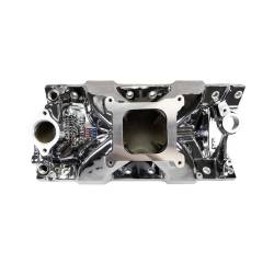Edelbrock - Edelbrock 2975-CP Victor Jr. 23DEG Chrome Plasma Intake Manifold for SB Chevy - Image 1