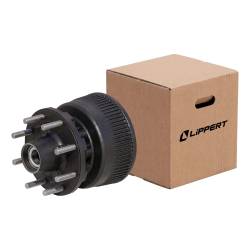 CURT - CURT 2025048503 16000lb Axles 12-1/4" Threaded Hub w/Installed Bearing Kit - Image 1