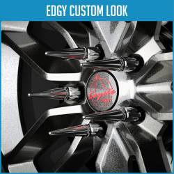 Coyote Premium Wheel Accessories - Coyote 251542BLK Truck Spline Spike Lug Pack Black 1/2-20 20-Lugs w/Key - Image 2
