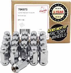 Coyote Premium Wheel Accessories - Coyote 70K573 Bulge Acorn Lug Pack 1.9" Long M14x2.0 20-Lugs - Image 1