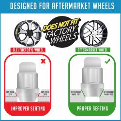 Coyote Premium Wheel Accessories - Coyote 70K573 Bulge Acorn Lug Pack 1.9" Long M14x2.0 20-Lugs - Image 2