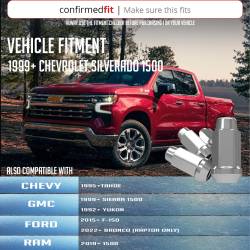 Coyote Premium Wheel Accessories - Coyote 70K648 Bulge Acorn Lug Pack 1.9" Long M14x1.5 24-Lugs - Image 2