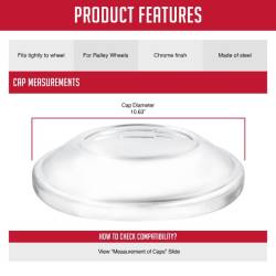 Coyote Premium Wheel Accessories - Coyote 1041 Vintage OE Chevy Center Cap - Image 2