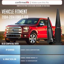 Coyote Premium Wheel Accessories - Coyote 251673BLK Black 24-Lug + Key Spline Spike Lug Nut Kit M14x2.0 - Image 2