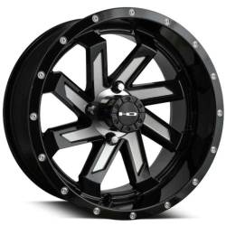 HD Wheels - HD Wheels SA147042-14ML3 Saw 14x7 4x4.0 -14mm Gloss Black/Milled - Image 1