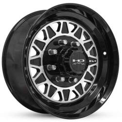 HD Wheels - HD Wheels HD1560650BK HDT 15x6 5x4.5 0mm Gloss Black/Machined - Image 1