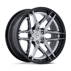 Fuel 1PC - Fuel Off Road FC408 FLIGHT 20x10 6x5.5 -18mm Chrome/Black FC408PB20106818N - Image 1