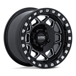 KMC - KMC Wheels KS241 TORX UTV 15x7 5x4.5 38mm Gloss Black/Milled KS241BE15701238 - Image 1