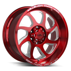 Off Road Monster - Off Road Monster M22 22x12 BLANK -44mm Candy Red M22212000N44R - Image 1