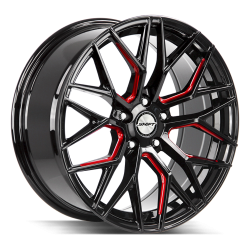 Shift - Shift Wheels SPRING 20x8.5 5x100 35mm Gloss Black/Red Milled H33050035GBMLR - Image 1