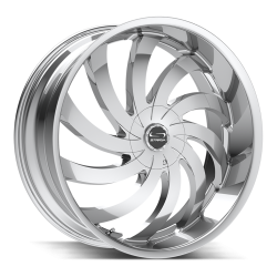 Strada - Strada Wheels FLAME 20x8.5 5x4.25/4.5 35mm Chrome G0408550435C - Image 1