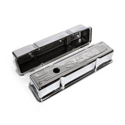 Speedmaster - Speedmaster PCE314.1002.03 Chrome 350 Stamped Valve Cover Tall Chevy SBC 350 - Image 2