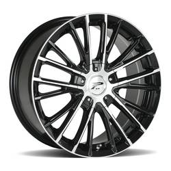 Platinum - Platinum 437-6714U+40 16X7 5x108/4.50 +40 72.62 Gloss Black/Machined Face/Clear - Image 2