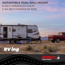 Husky Towing - Husky Towing 2" Dual-Ball Adjustable 6" Drop Trailer Hitch Ball Mount 33104 - Image 2