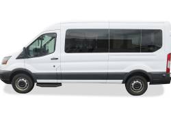APS - APS IB06RDJ5H H-Series Running Boards Black for 15-25 Ford Transit Van - Image 2