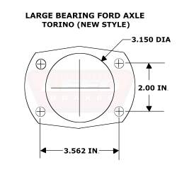 Leed Brakes - Leed Brakes RC0020 Rear Disc Brake Kit w/Plain Rotors & Zinc Plated Calipers - Image 2