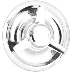 Wheel Vintiques - Wheel Vintiques 1020-C 7" 3-Bar Knock-Off Straight Chrome Cap - Image 2