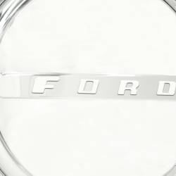 Wheel Vintiques - Wheel Vintiques 2011 8.25" 47-48 Ford Script Stainless Cap - Image 2