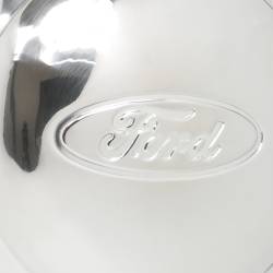 Wheel Vintiques - Wheel Vintiques 2003 5.75" 34 Ford Script Stainless Cap - Image 2