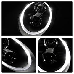 Spyder Auto - Spyder Auto 5080103 DRL Projector Headlights Black/Clear 05-09 Porsche 911 - Image 2