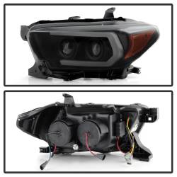 Spyder Auto - Spyder Auto 5087553 Projector Headlights Sequential LED Turn Signal Black Smoke - Image 2