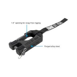 Mishimoto - Mishimoto BNWN-HK-01BK Borne Off-Road Winch Hook & Hand Tether Black - Image 2