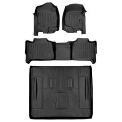 SMARTLINER - SMARTLINER BLACK 2-Row Floor Liners +Behind 2nd Row Cargo Liner Tahoe/Yukon - Image 3