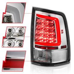Anzo USA - Anzo USA 311320 Chrome Plank Style LED Tail Light for 09-18 RAM 1500/2500/3500 - Image 3