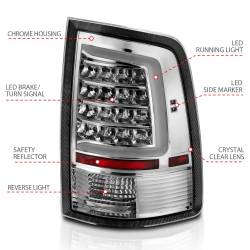 Anzo USA - Anzo USA 311320 Chrome Plank Style LED Tail Light for 09-18 RAM 1500/2500/3500 - Image 4