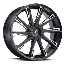 Kraze Wheels - Kraze Wheels KR191-8812BM40 KR191 Stunna 18x8 5x120 40mm Gloss Black/Machined - Image 1