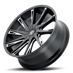 Kraze Wheels - Kraze Wheels KR191-8812BM40 KR191 Stunna 18x8 5x120 40mm Gloss Black/Machined - Image 2